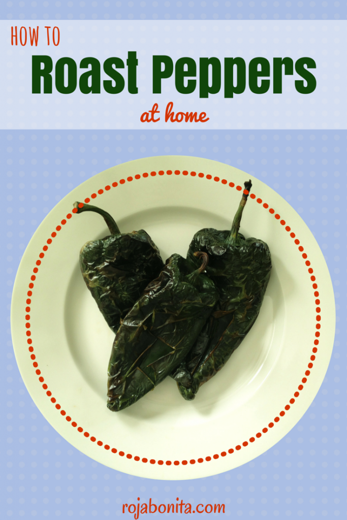 How to Roast Peppers at Home | rojabonita.com