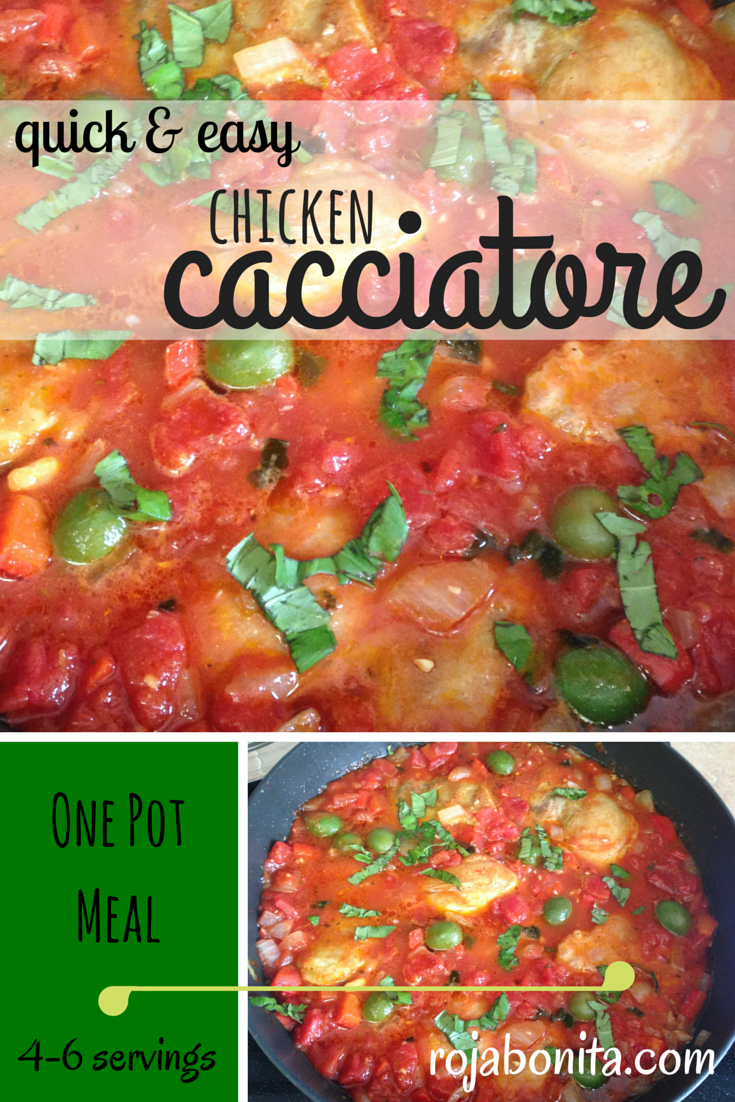 quick & easy Chicken Cacciatore | Weeknight One Pot Meal